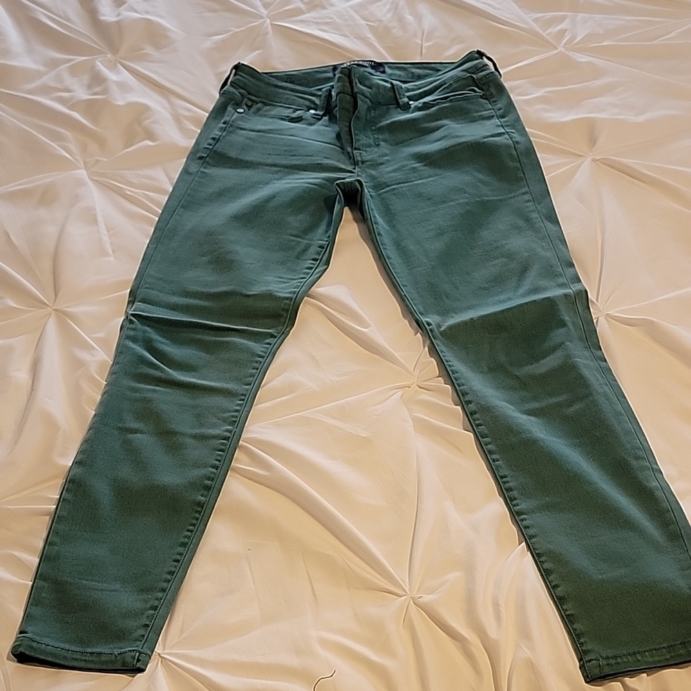 Liverpool Green Skinny Jeans